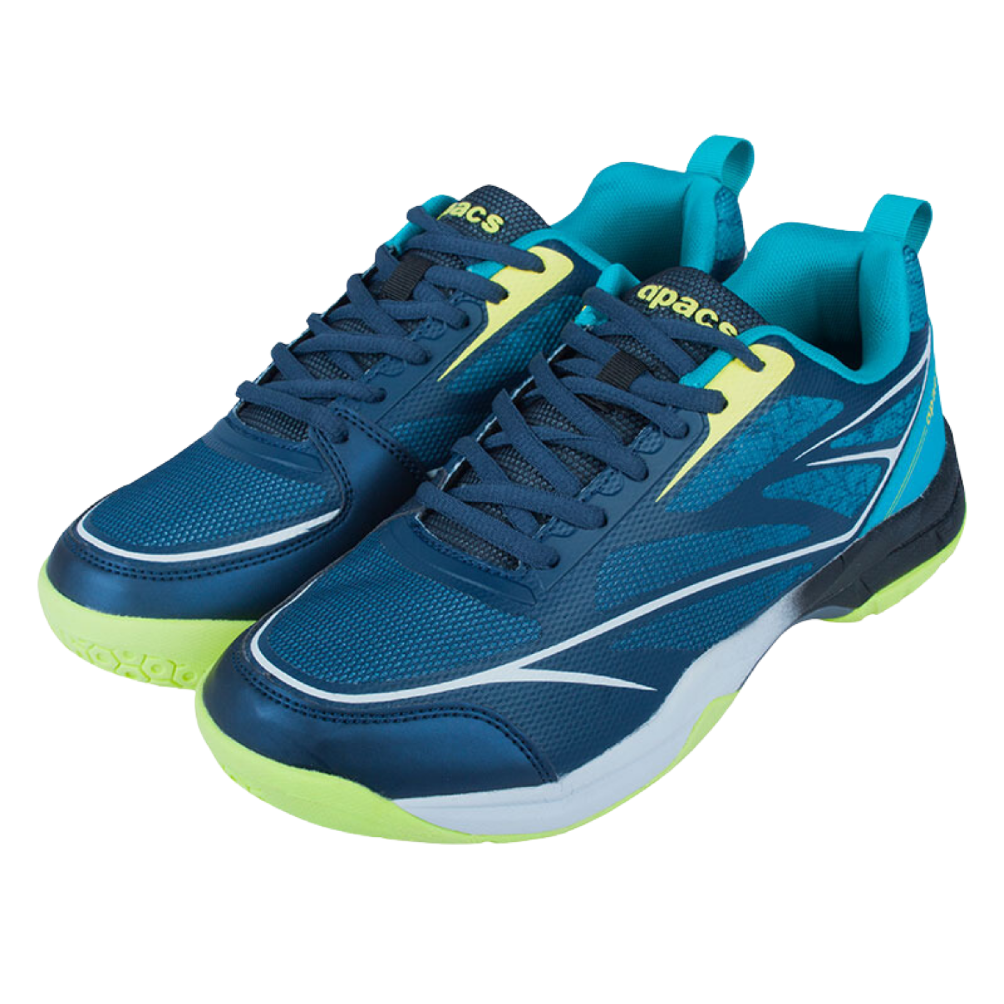 Apasps Apacs Badminton Shoes CP 507 XY Navy Blue Green – Racket Lounge